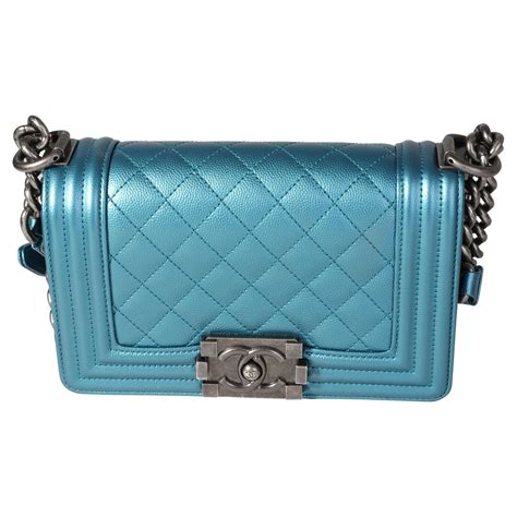 chanel boy bag iridescent blue|chanel boy small quilted bag.